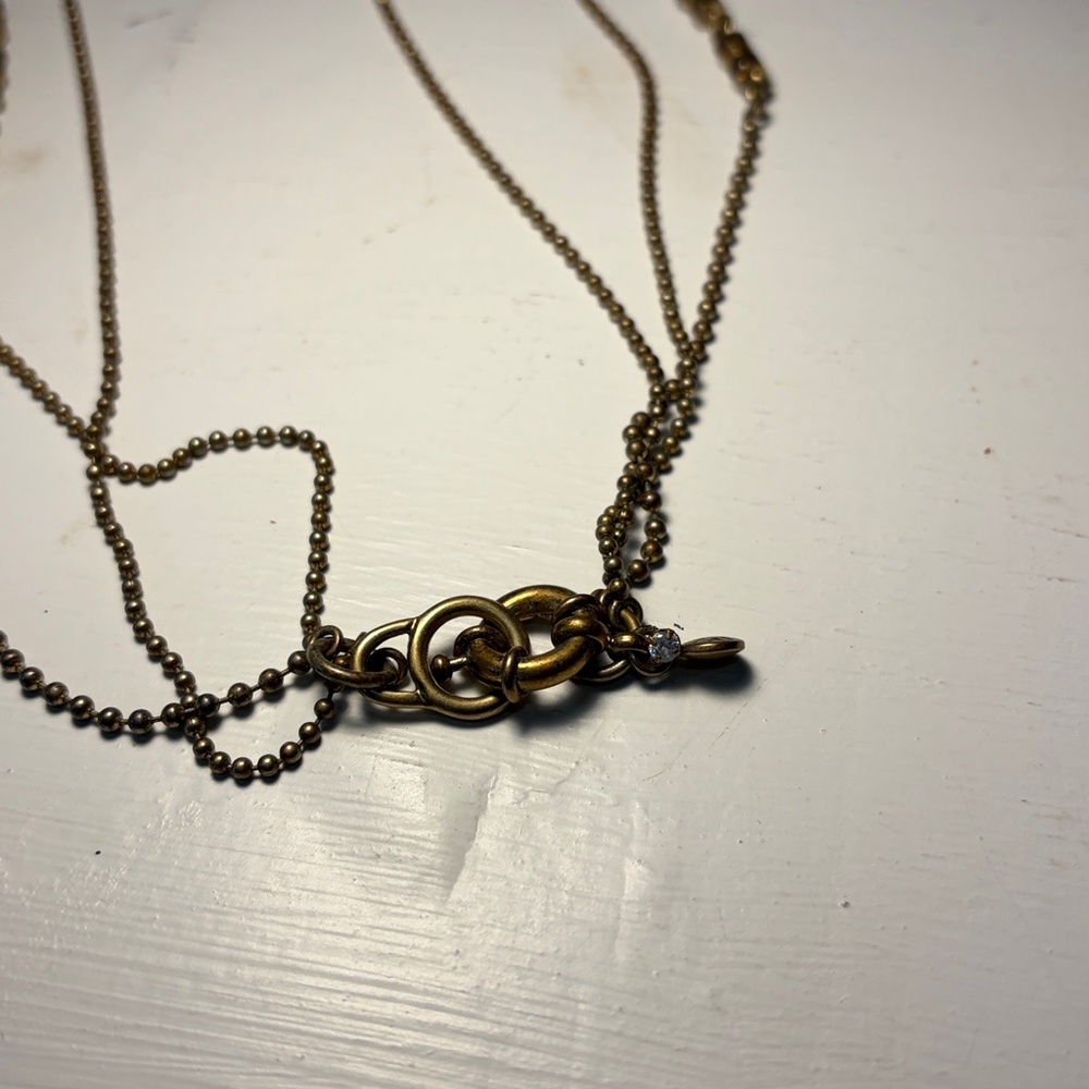 J.Crew Multi-Strand Layered Faux Pearl & Gold-Tone Necklace - Picture 7 of 8